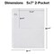 Dunwell Photo Album Refills 5x7 - (25 Pack), for 100 Pictures, Photo Sleeve Inserts for 3-Ring Binder, 2-Pocket Photo Page for 5 x 7 Photographs, Postcards, Recipe Cards